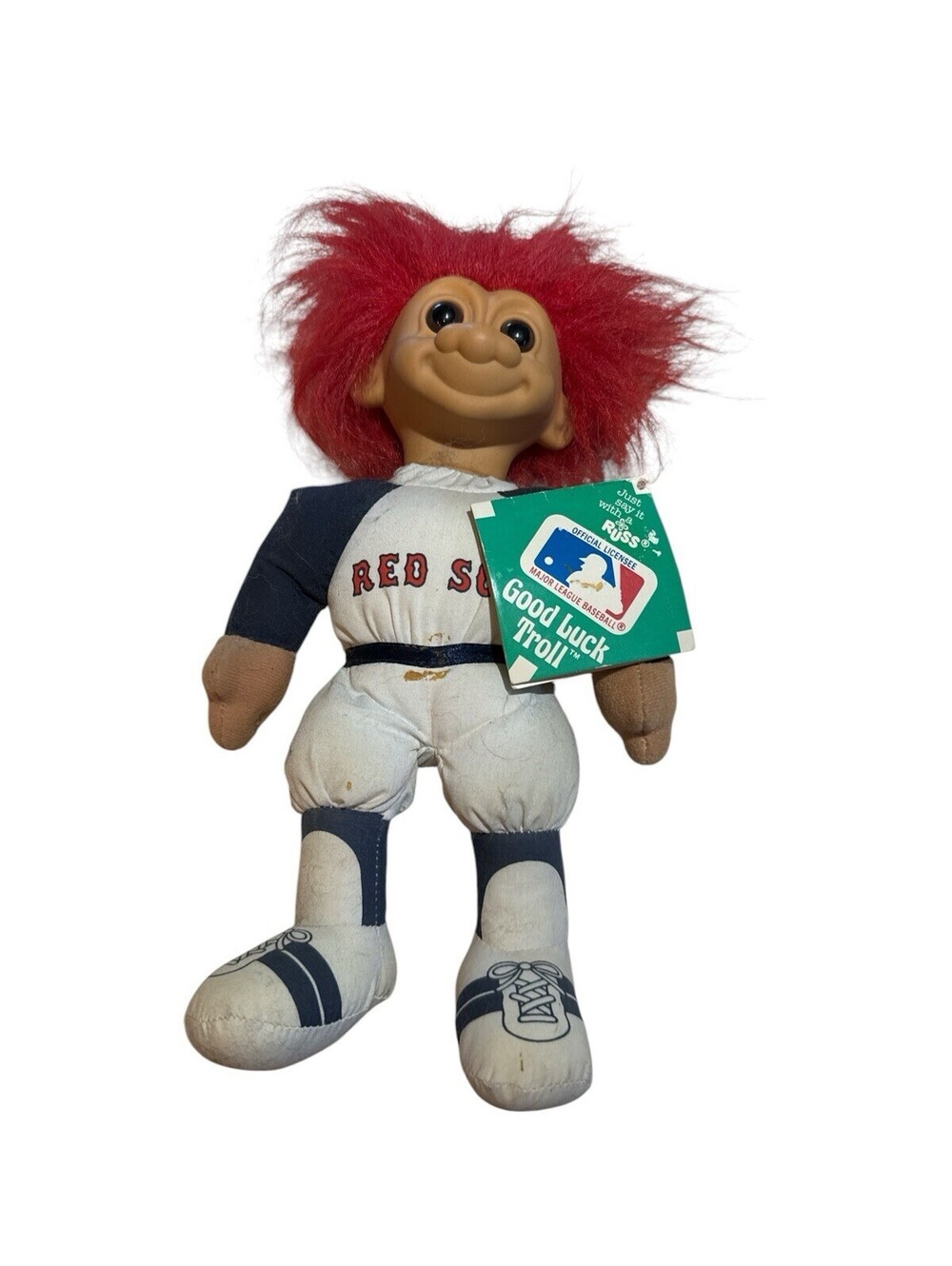 VINTAGE RUSS RED SOX TROLL SOFT BODY